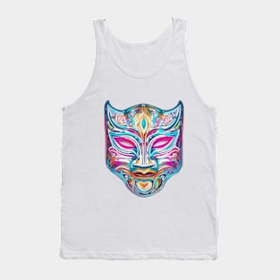 Mask Neon Shadow Silhouette Anime Style Collection No. 342 Tank Top